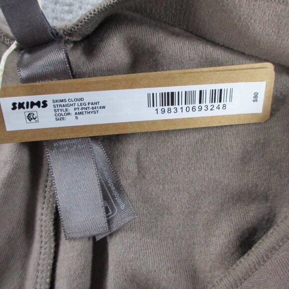 SKIMS Cloud Sweatpants Womens Small Amethyst Brown Straight Leg Loungewear NWT - Picture 11 of 12